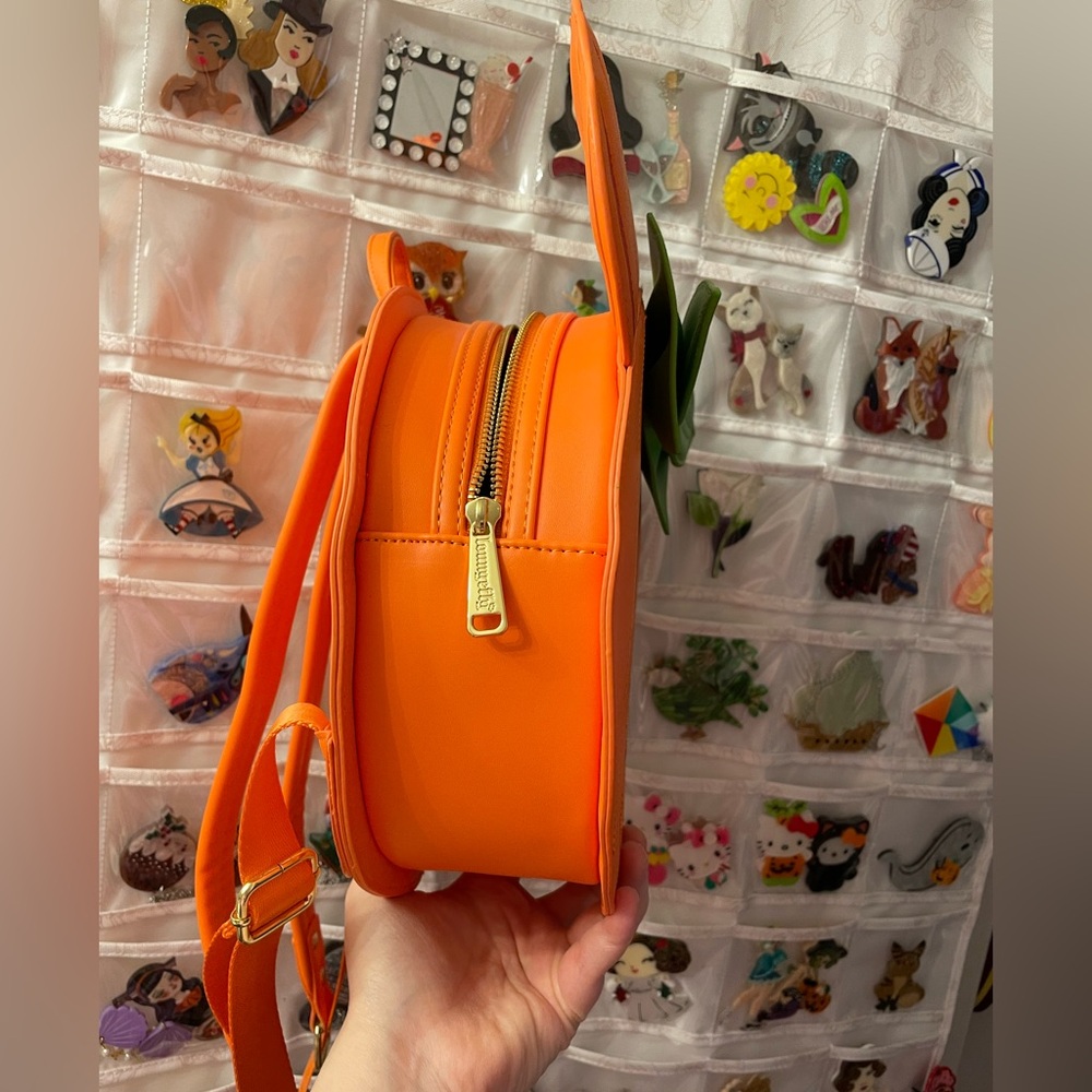 NWOT Loungefly Minnie Pumpkin Backpack+wallet SET - Picture 7 of 16